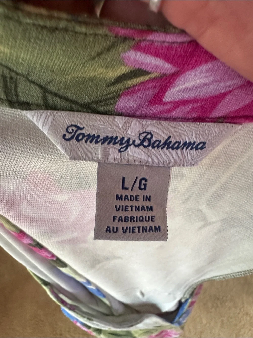 Tommy Bahama Floral V-Neck Mini Dress in Pink, Blue, White & Green